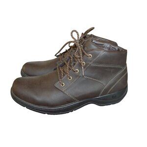 Merrell Espresso Brown Leather Lace Up Ankle Boots Men's Size 13 Casual Workwear